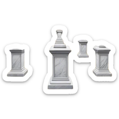 An icon featuring an elegant art gallery with classic paintings hanging on the walls, and sculptures displayed on pedestals. Visitors admire the exhibits, capturing the essence of culture, history, and art. Set against a transparent background. sticker