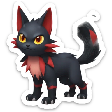  Kawaii Edgy Cool Beautiful Nargacuga-Torracat-Litten-Zorua-Zoroark full body sticker