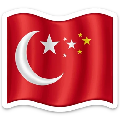 Flag of the Ottoman Empire 1453 sticker
