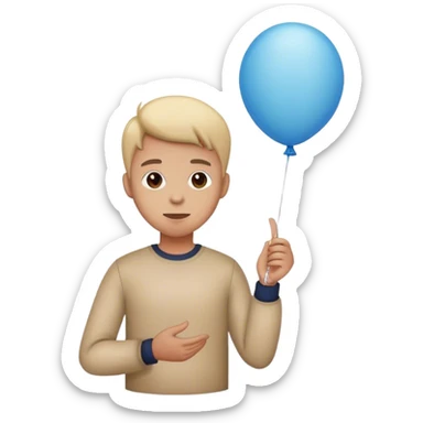 I knew you were written on a balloon sticker