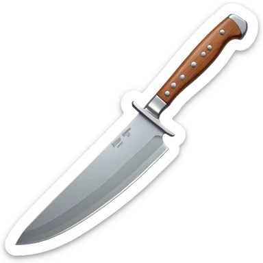 a machete from the Friday the 13th movie sticker