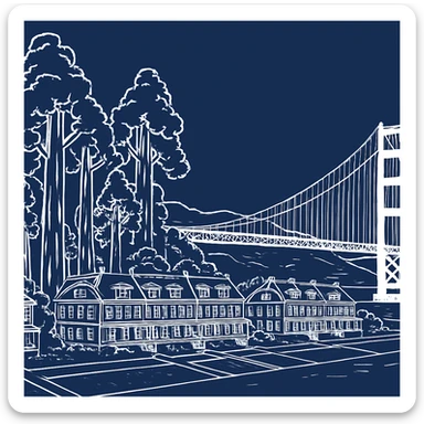 Create a header size 1200 x 800 that uses this image, but make it a white sketch, with a blue background, like the 2nd image sticker