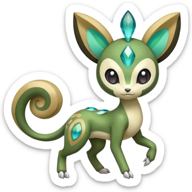 Meloetta-Inteleon-Gabite-Trico-Pokémon-Fakémon-fusion-hybrid-creature sticker