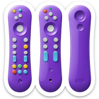 purple wii remote sticker