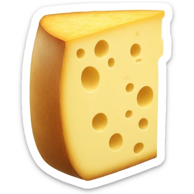 Yellow cheese with hidden Jesus  sticker