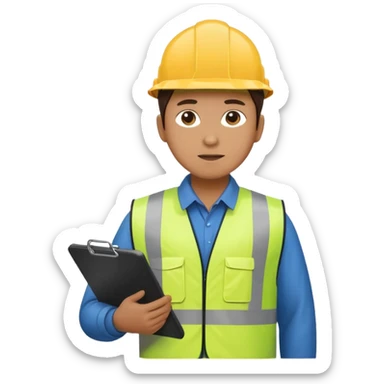 create a realistic emoji of a logistic worker in different weather situuations sticker