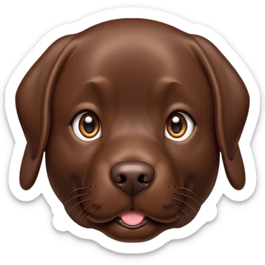 Chocolate Labrador  sticker