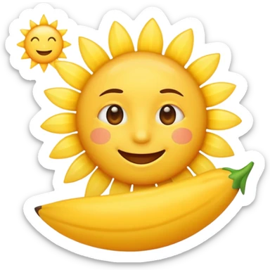 growing emoji, eager to learn more and happy, smiling sun rising sticker