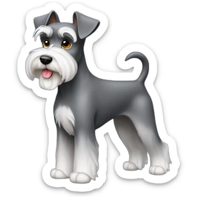 Miniature Schnauzer Full Body sticker