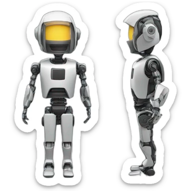 Robotic software engineer sticker