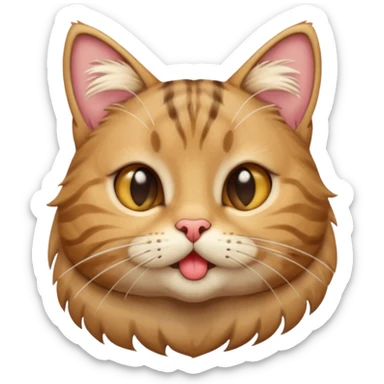 haz que un gato  esté lanzando un beso sticker