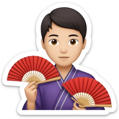 asia handholded fen sticker