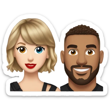 Taylor swift and Travis kelce sticker