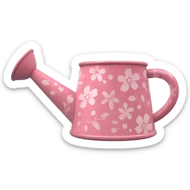 light pink garden watering can sticker