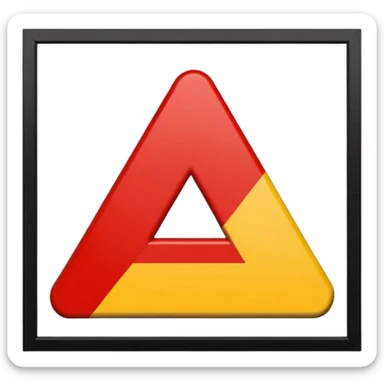 Mejorar la numero 4 las lineas del mismo tamaño color rojo amarillo y negro sticker