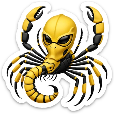scorpion mortal kombat sticker
