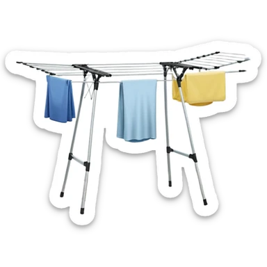 Brabantia Lift-O-Matic Outdoor 4 Arm Clothesline (197 ft/Ø 1.8") Height Adjustable, Folding Clothes Drying Rack sticker