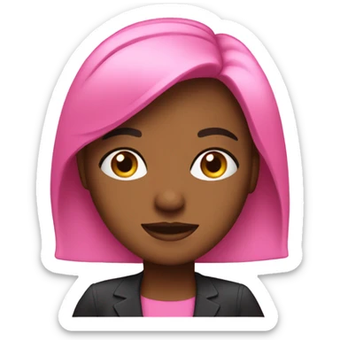 Pink girl boss sticker