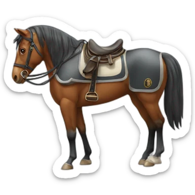 Caballo de carreras  sticker
