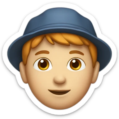 a Dutch boy with a fine cap sticker