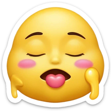 Old school yahoo messenger kiss emoji sticker