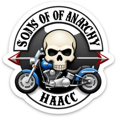 Skul kind of logo Sons Of Anarchy including Sons Of HVAC sticker