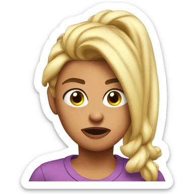 Annoyed Meg the stallion sticker