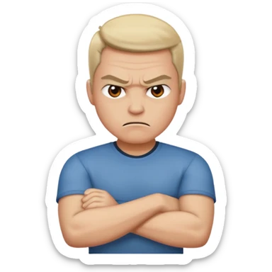 😠 mad arms crossed sticker