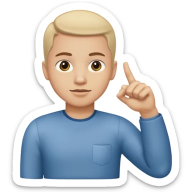 Dab (una persona con el brazo izquierdo estirado y el brazo derecho el codo doblado y en direccion para el lado izquierdo) sticker