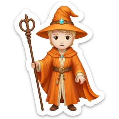 orange mage cane sticker