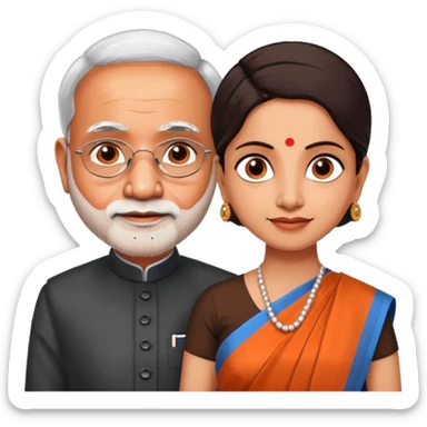 narendra modi and nirmala sitaraman sticker