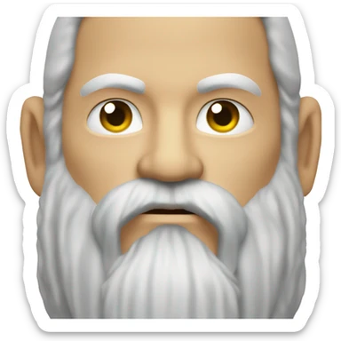 The god Odin, viking beard  sticker