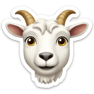 goat cheese with hidden face sticker