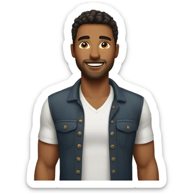 handsome man masculine  sticker