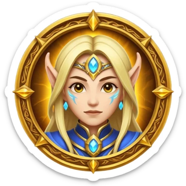 world of warcraft healer icon sticker