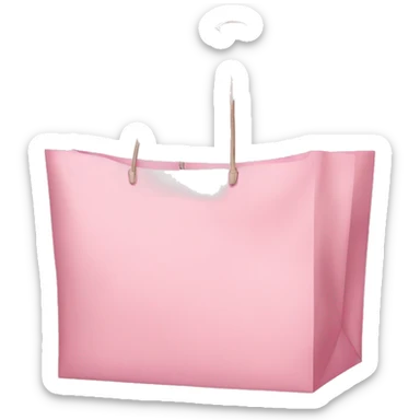 Light pink, Victoria’s Secret, shopping bags sticker