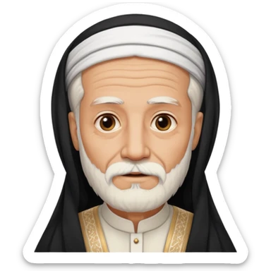 old emirates guys wearin gUAE cloths with white beared  sticker