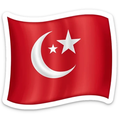 Flag of the Ottoman Empire 1453 sticker