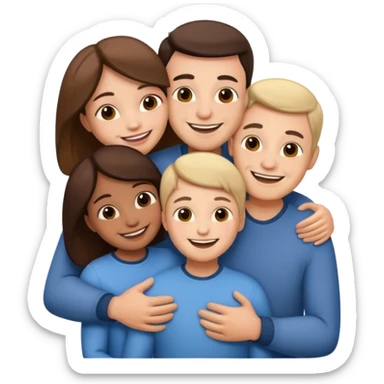 abrazar a mi papa mama he hijo sticker