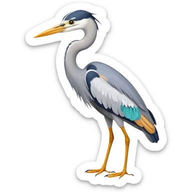 Grey Heron sticker