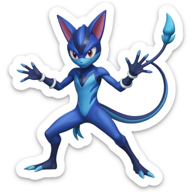 Inteleon-Greninja-fusion (full body) sticker