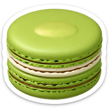 a single of green macaron



















 sticker