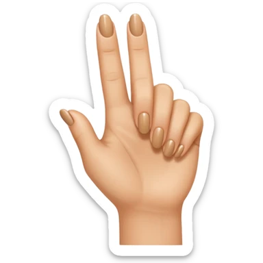 Daumen der nach rechts zeigt mit einem Finger  sticker