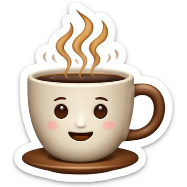 cup of coffee sticker