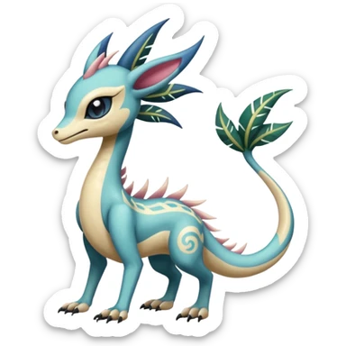 Tropical tribal tattooed master insane creepy saner monsterous Meloetta-Sergal-Cresselia-Palkia-Stitch-Fakémon-creature-hybrid sticker