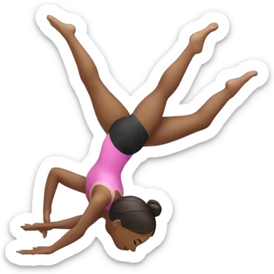 Girl doing gimnastic  sticker