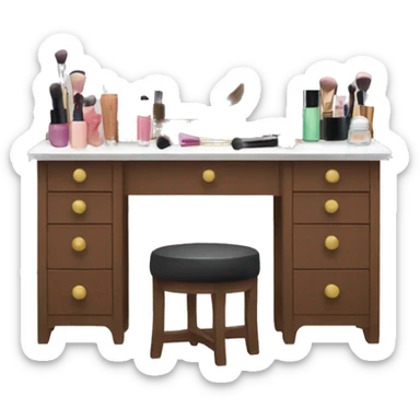 Makeup vanity  sticker