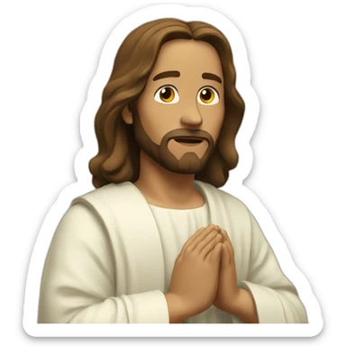 Jesus pray sticker