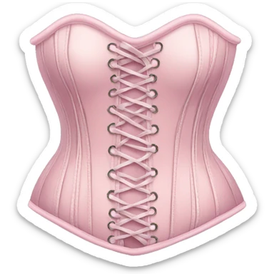 soft pink corset sticker