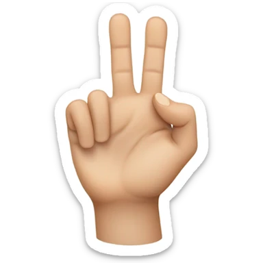 hand emoji with third finger half banded  sticker